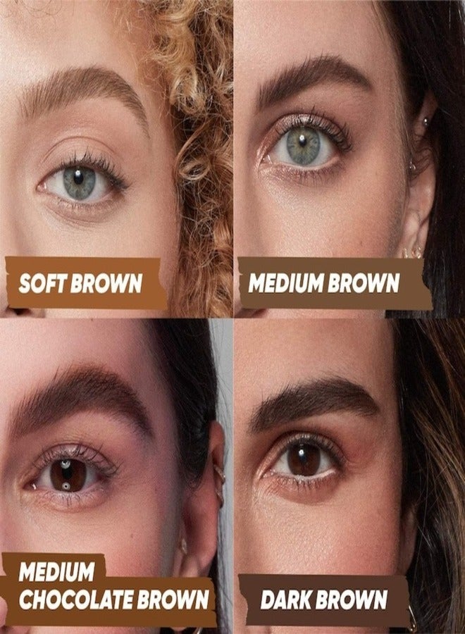 Kosas Kosas Air Brow Tinted Clean Volumizing Eyebrow Gel 3.7g - Medium Chocolate Brown - Warm Medium Brown Full, Fluffy & Defined Brows  - Image 4