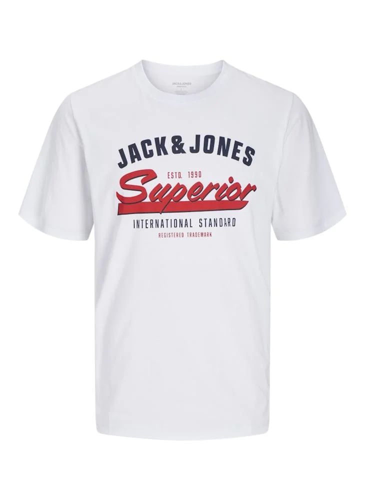 جاك اند جونز Logo Crew Neck T-Shirt