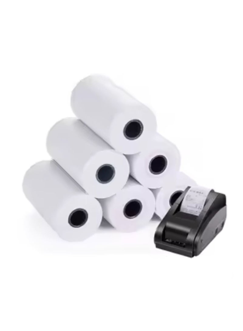 Terabyte لفائف إيصالات ورق حراري 80x40 مم سميكة ومتينة بطول 12 متر لطباعة سلسة تناسب جميع طابعات النقود 10 لفات - Image 2