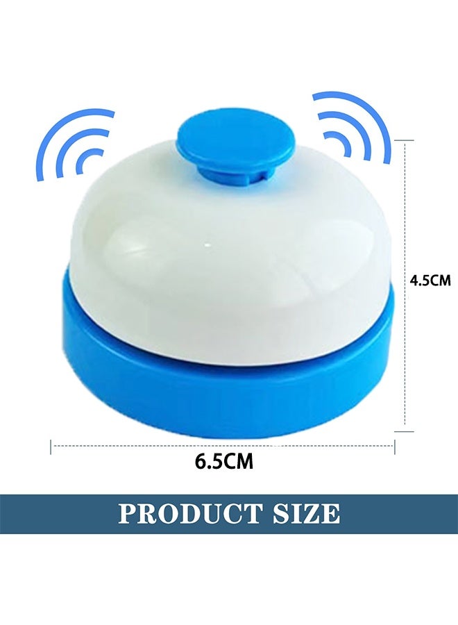 جرس الاتصال، جرس الخدمة، جرس مكتب الاستقبال، جرس مكتب العشاء، جرس مكتب الاستقبال، جرس سطح المكتب للفنادق والمطاعم والمكاتب والمدارس والاستقبال (أزرق، 2 قطعة) - Image 2