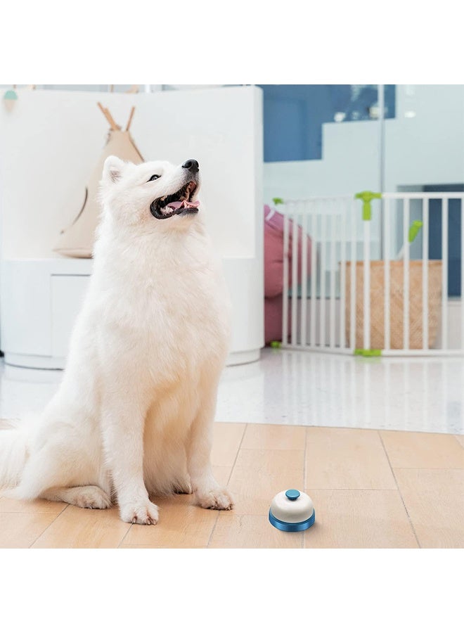 جرس الاتصال، جرس الخدمة، جرس مكتب الاستقبال، جرس مكتب العشاء، جرس مكتب الاستقبال، جرس سطح المكتب للفنادق والمطاعم والمكاتب والمدارس والاستقبال (أزرق، 2 قطعة) - Image 4