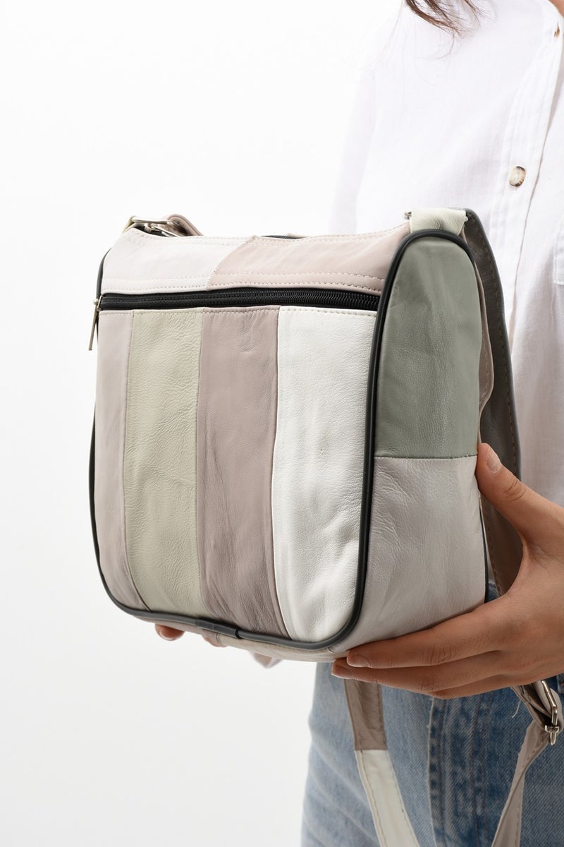 Erzeno Leather Multi-compartment Women's Crossbody Shoulder Bag  - Image 5