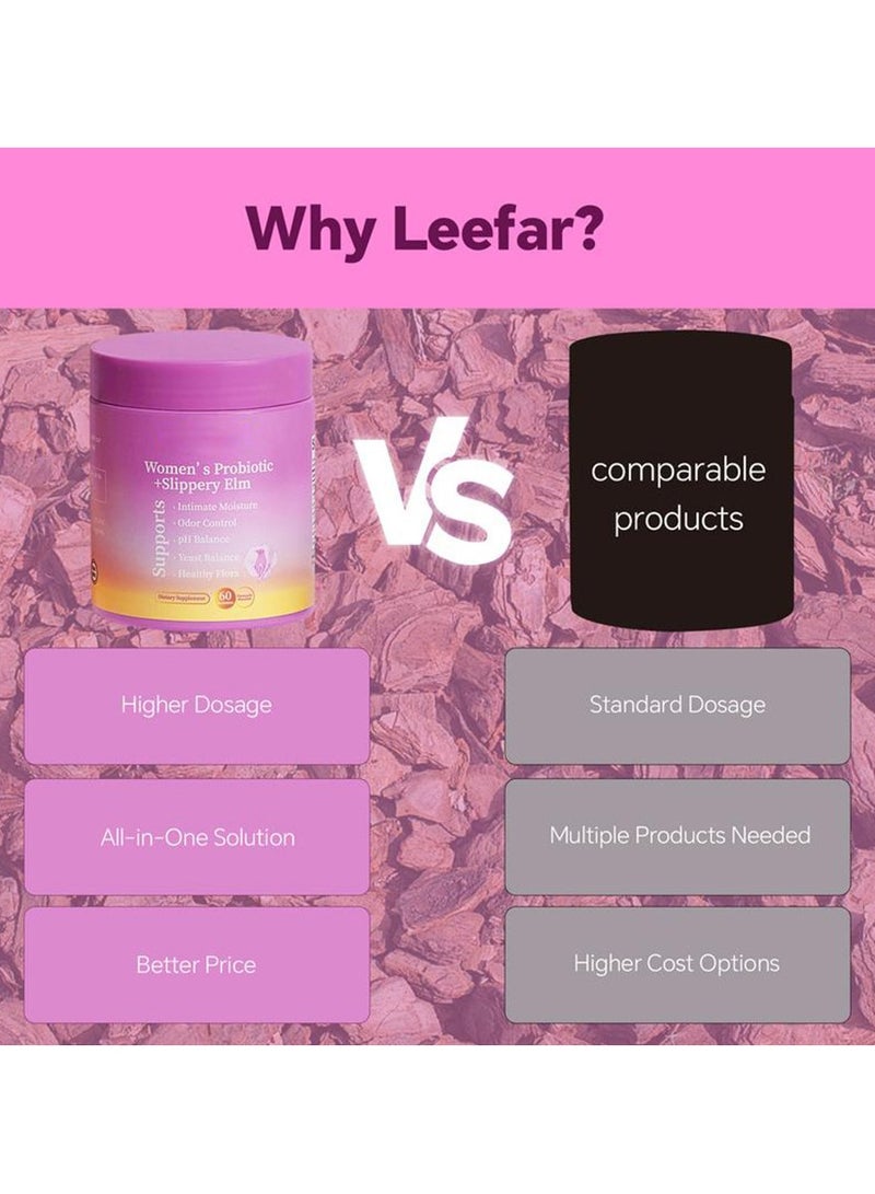 Wins Town 60 Count Women’s Probiotics Slippery Elm Feminine Gummies- with Slippery Elm and Prebiotics&Lactobacillus Probiotic Blend for Women’s pH Balance and Dryness - Hawaiian Pineapple Gummies Probiotics Women - Image 5