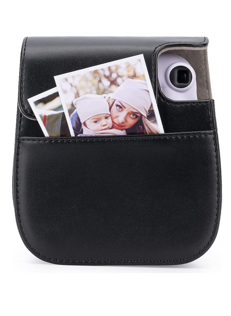 SYOSI PU Leather For Instax Camera Compact Case for Fujifilm Instax Mini 11/9/8/8+ Instant Film Camera Black Penguin - Image 5