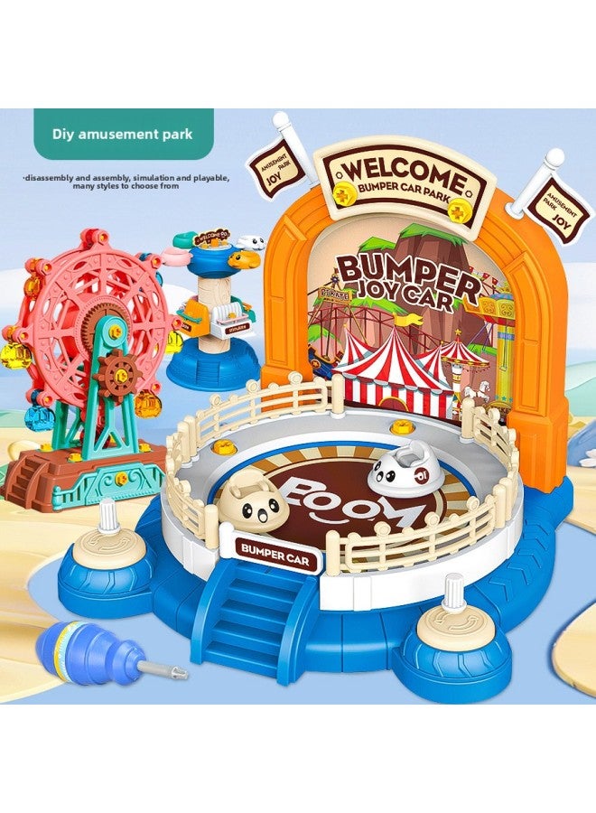 Children's Puzzle DIY Manual Assembly Amusement Park Model Disassembly Nut Building Blocks Ferris Wheel Carousel To Play-Color:Assembled Mountain Truck 【1123】 36  - Image 5