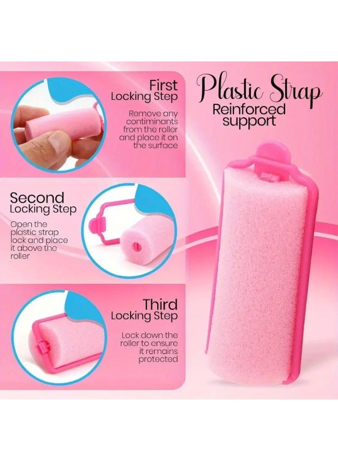 LANGMANNI 12pcs Foam Hair Roller, No Heat Hair Curler To Sleep In Overnght, Soft Wave Hair Curler For Short And Medium Hair - Image 1