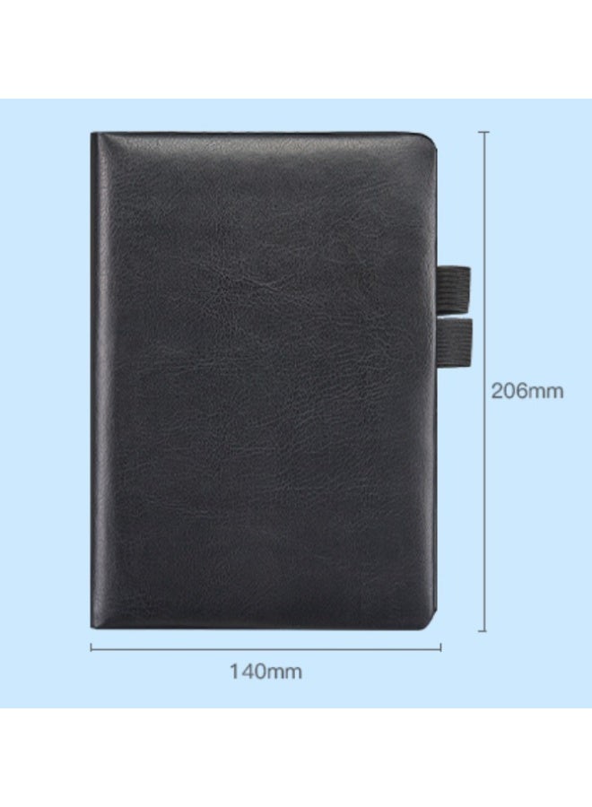 Comix A5 Brown Leather Hardcover Notebook - 120 Sheets - Image 2