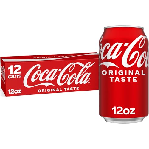 Coke Zero Coca-Cola Zero Sugar Soda, 12 fl oz Cans, 12 Pack - Classic Cola Soft Drink Fridge Pack