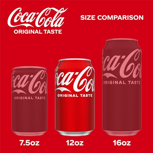 Coca-Cola Fridge Pack Soda Soft Drink, 12 fl oz Cans, 12 Pack - Classic Cola Soda Cans - Image 4