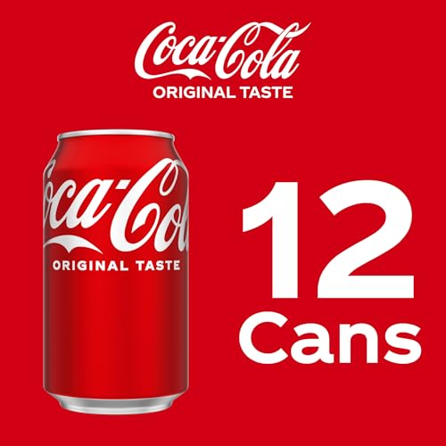 Coca-Cola Fridge Pack Soda Soft Drink, 12 fl oz Cans, 12 Pack - Classic Cola Soda Cans - Image 5