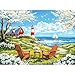 DAGIRT 500 Pieces Puzzles for Adults Relaxing Coastal Lighthouse Jigsaw Puzzles Premium Seaside Scenic Landscape Wall Art for Home Decor Challenging Gift for Women Men 205x15 in - Image 2