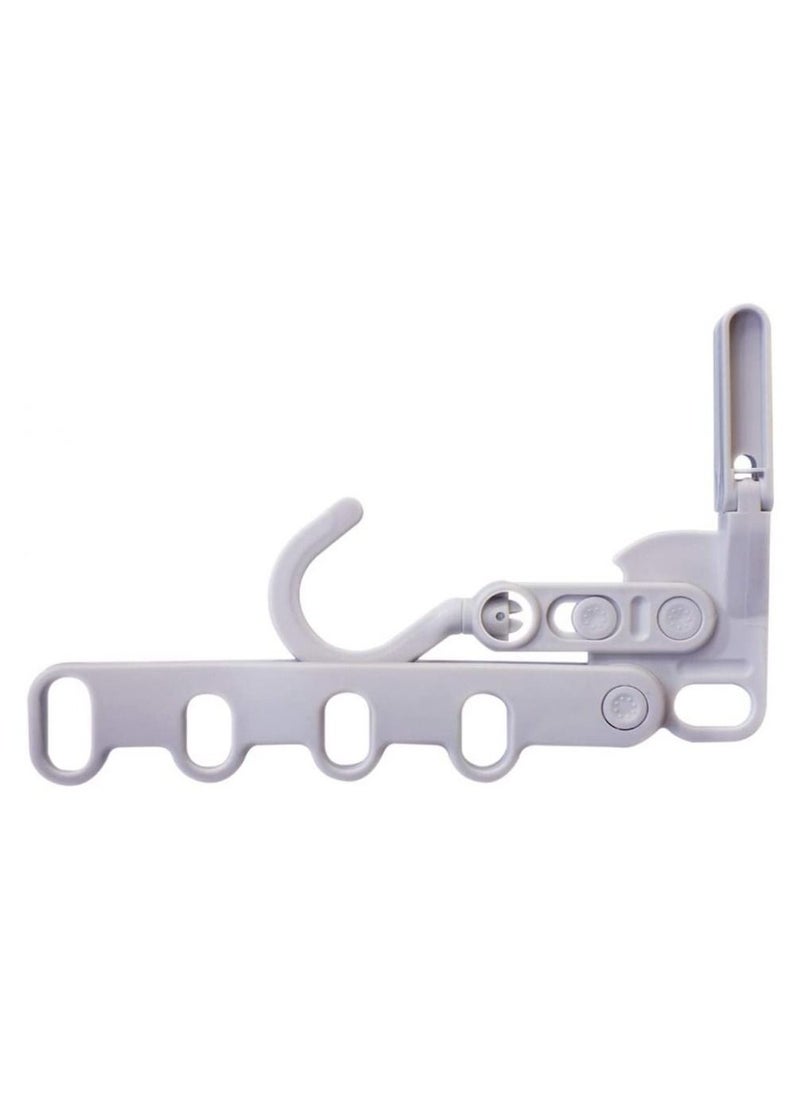 Over Door Hanger Heavy-Duty Hook Hanging Clothes Coat Bag Robe Towel Bathroom Closet Back of Door Hanger Sturdy Anti-Rust Lightweight 5-Hooks