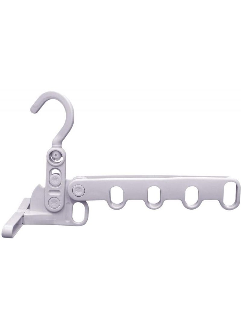 Over Door Hanger Heavy-Duty Hook Hanging Clothes Coat Bag Robe Towel Bathroom Closet Back of Door Hanger Sturdy Anti-Rust Lightweight 5-Hooks