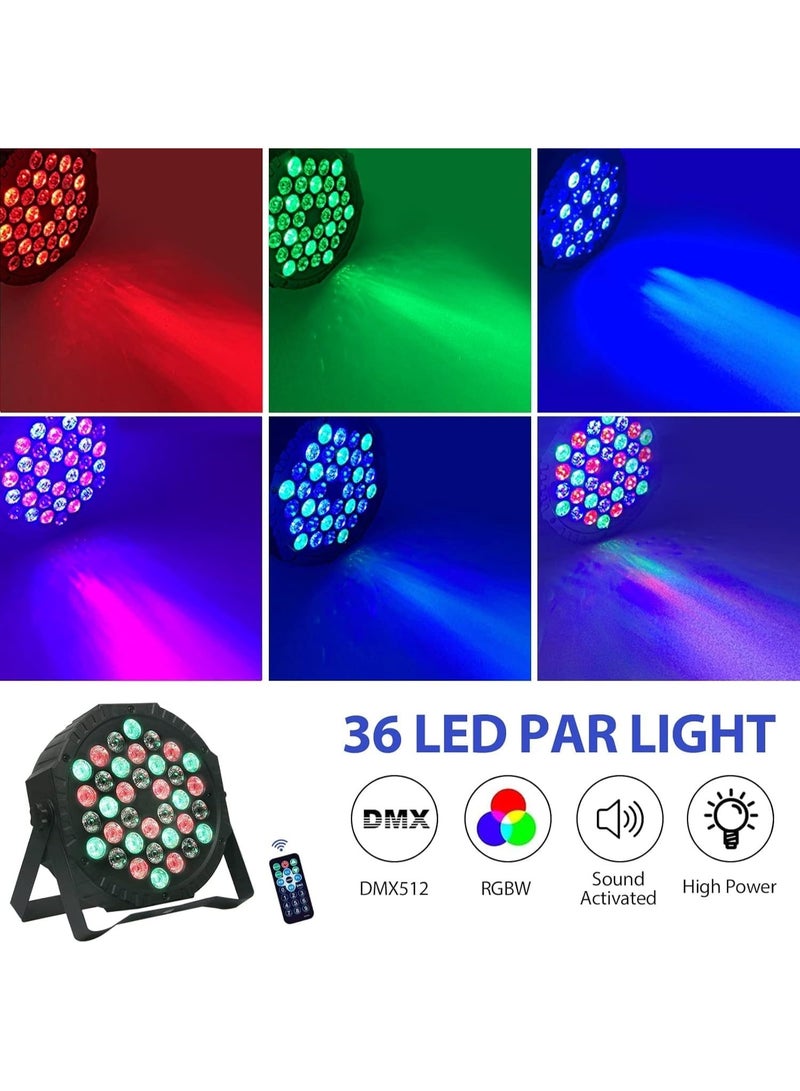 Fine Productions 36 LED Party Lights, 7 Modes, RGB, DJ Lighting with Remote Control for Disco, Bar, Club, Wedding, Halloween, - Image 2