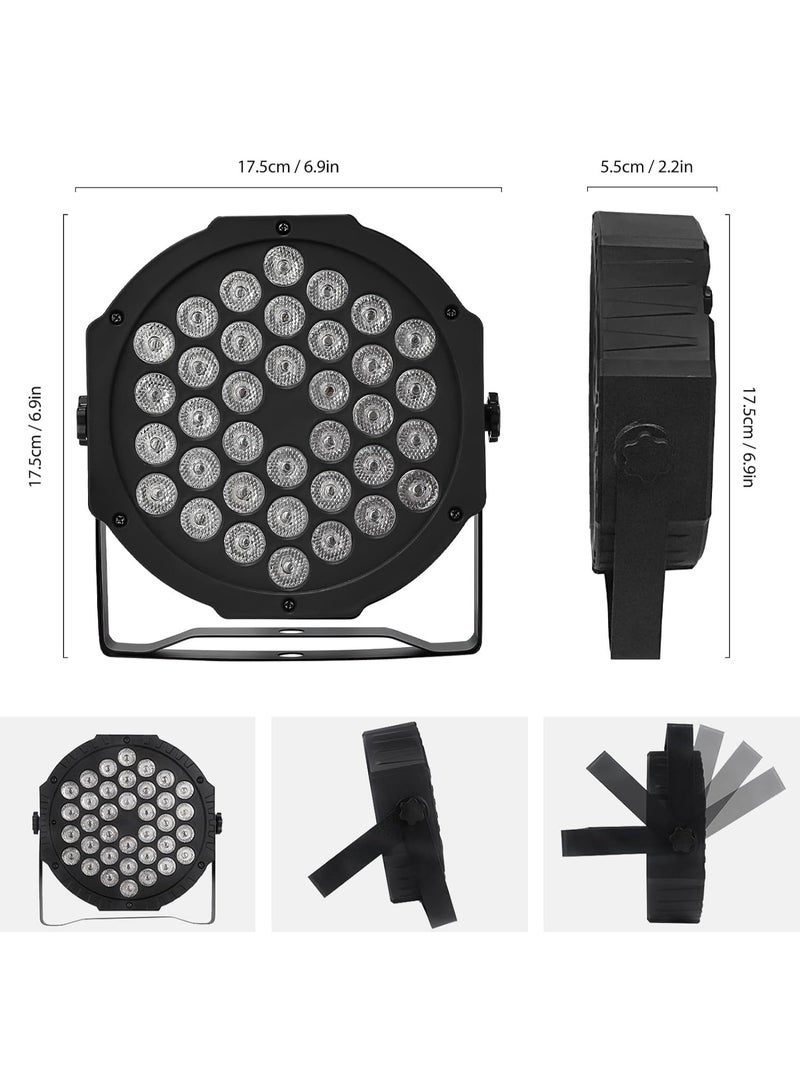 Fine Productions 36 LED Party Lights, 7 Modes, RGB, DJ Lighting with Remote Control for Disco, Bar, Club, Wedding, Halloween, - Image 4