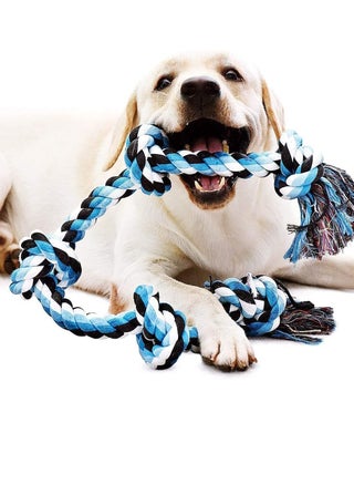 Dog Rope Toy Interactive Tug of War Toy for Aggressive Large and Medium Breed Chewers Heavy Duty Cotton Chew Toy with 5 Knots Relieves Stress Boredom and Clean Their Teeth - pzsku/Z97CBBB55E7CF3F78ED42Z/45/_/1723270066/07529d8a-bfb9-4e9e-be5a-af8ec7c765f5