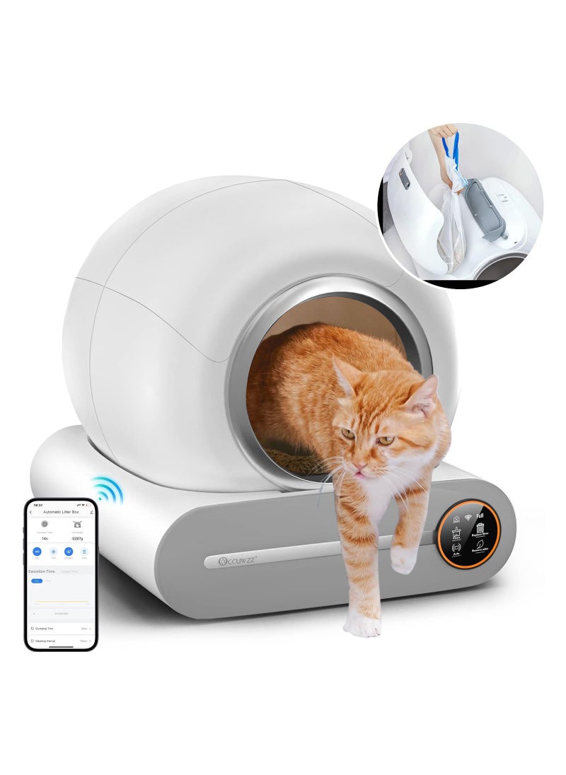 Self Cleaning Cat Litter Box Automatic Large Capacity Cleaning Robot APP Control Odor Removal Safety Protection Smart Cat Litter Box for Multiple Cats - pzsku/Z97CBC99E603FA80FF844Z/45/_/1697524614/dbf98aa2-4ea9-4bda-880c-ad8fc0529fd5