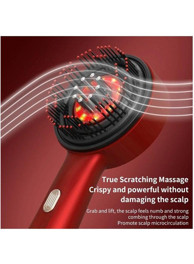 Generic Electric Massage Comb, Vibration Red Light Therapy, Hair Growth Scalp Brush Anti Loss Liquid Oil Applicator - Image 2
