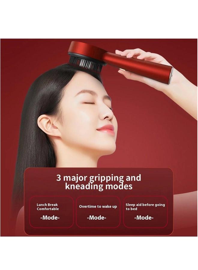 Generic Electric Massage Comb, Vibration Red Light Therapy, Hair Growth Scalp Brush Anti Loss Liquid Oil Applicator - Image 4
