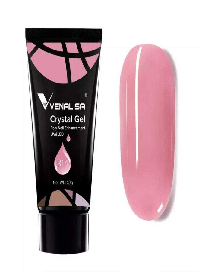 VENALISA Nail Poly Extension Gel, Builder Gel, Nail Thickening, Acrylic Nail Design, Easy to DIY at Home Poly Nail Gel 30g (R14) - Image 1