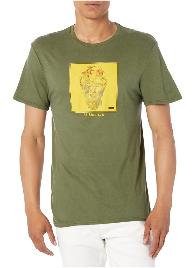 Ed Sheeran - Mini Subtract Album Packshot T-Shirt, Military Green, Medium - Image 1
