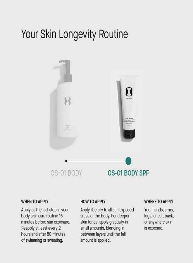 OneSkin BODY SPF OS-01 Peptide Broad Spectrum SPF 30+ Mineral Sunscreen- Protects Skin from UV Aging & Water Resistant, Includes Potent Antioxidants, Suitable for Sensitive Skin - Image 5