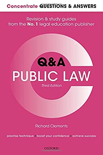 Concentrate Questions and Answers Public Law Law Q&A Revision and Study Guide 3/e (Paperback)  - Image 1