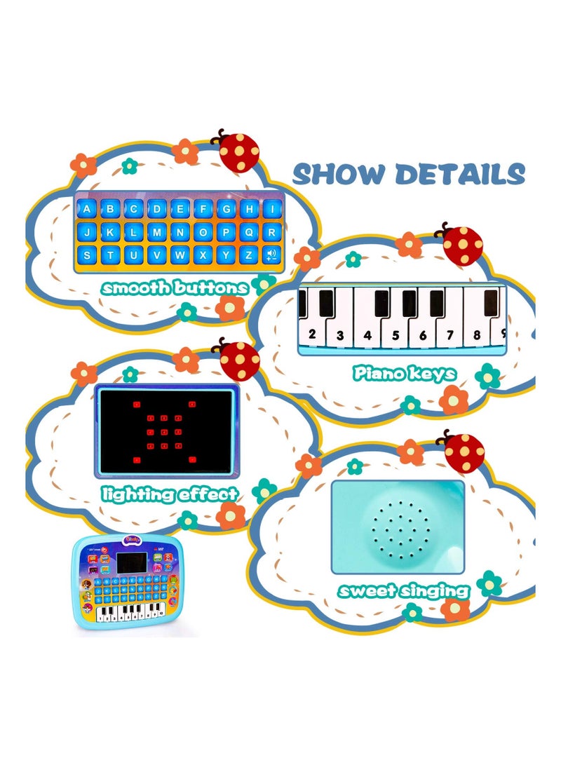 1-2-3 Year Old Girl Boy Gifts-Toddlers Learning Toys for 2-5 Year Old Girls Boys Birthday Presents Gift for Kids Boy Age 1-2-3-4 Year Old Toddler Tablet Interactive Educational Toy Laptop for Kid Game - Image 4