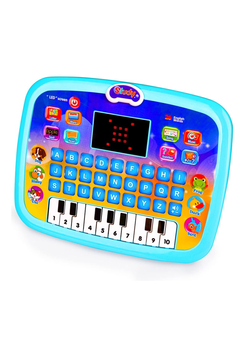 1-2-3 Year Old Girl Boy Gifts-Toddlers Learning Toys for 2-5 Year Old Girls Boys Birthday Presents Gift for Kids Boy Age 1-2-3-4 Year Old Toddler Tablet Interactive Educational Toy Laptop for Kid Game - Image 1