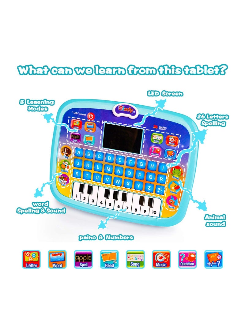 1-2-3 Year Old Girl Boy Gifts-Toddlers Learning Toys for 2-5 Year Old Girls Boys Birthday Presents Gift for Kids Boy Age 1-2-3-4 Year Old Toddler Tablet Interactive Educational Toy Laptop for Kid Game - Image 2