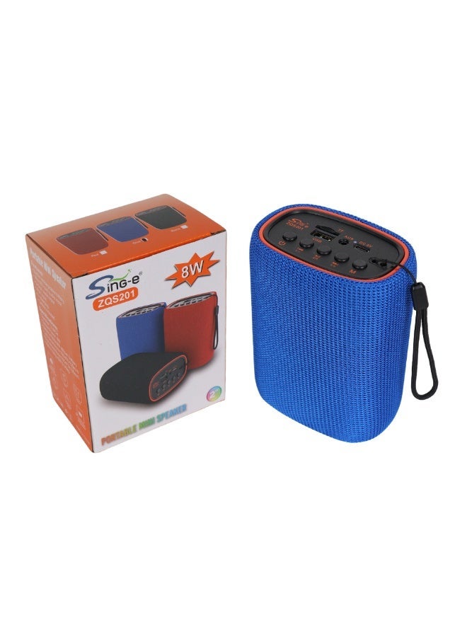 مكبر صوت بلوتوث صغير محمول من Sing-E ZQS201 - صوت قوي وشحن USB من النوع C. - Image 1