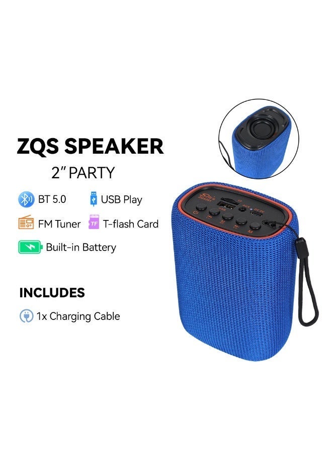 مكبر صوت بلوتوث صغير محمول من Sing-E ZQS201 - صوت قوي وشحن USB من النوع C. - Image 3