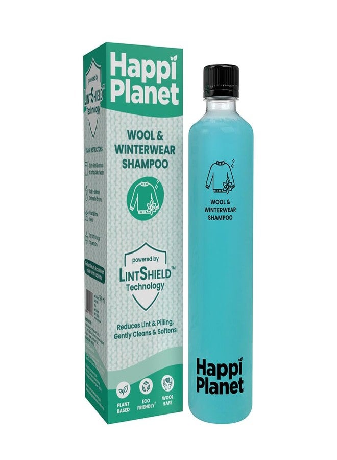 Happi Planet | Wool & Winter Wear Shampoo | Powered by Lint Shield™ Technology | 500 ML | Reduces Lint & Pilling, Gentle on Wool, Fleece, Velvet, Down, Corduroy | Plant-Based, Eco-Friendly, Non-Toxic - Image 1