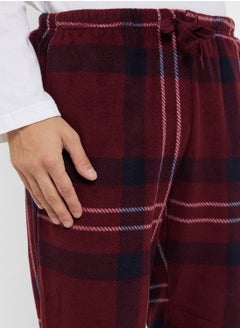 Seventy Five Men'S Foxbury Soft Cosy Fleece Checked Bottoms  - Image 4