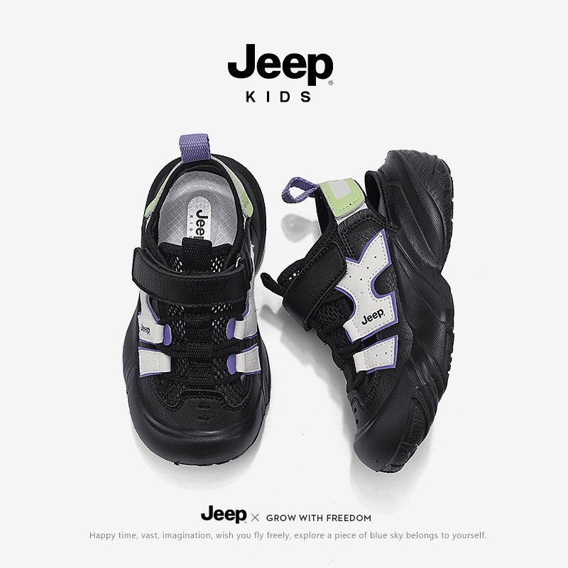 Jeep Children'S Sandals Boys Baotou Summer Boys Big Children Outdoor Sports Non-Slip Deodorant Beach - Image 3