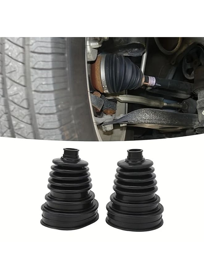 2 Pack Silicone Constant Velocity Dust Covers For Drive Shafts Equipped With Four Clamps Universal Silicone CV Joint Dust Cover Kit Telescopic Automotive Tool - Image 4