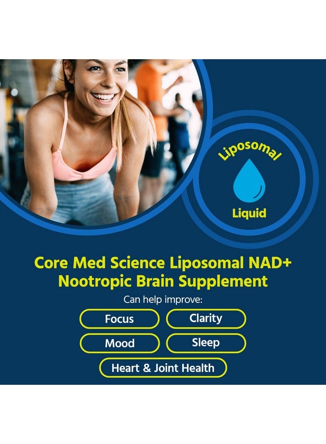 Core Med Science مكمل ناد السائل من كور ميد ساينس، 4 أونصات سائلة - بديل NMN أو ريبوسيد النيكوتيناميد - يدعم الشيخوخة الصحية وعمليات الأيض للطاقة - مكمل الأدينين ثنائي النوكليوتيد النيكوتيناميد - Image 2