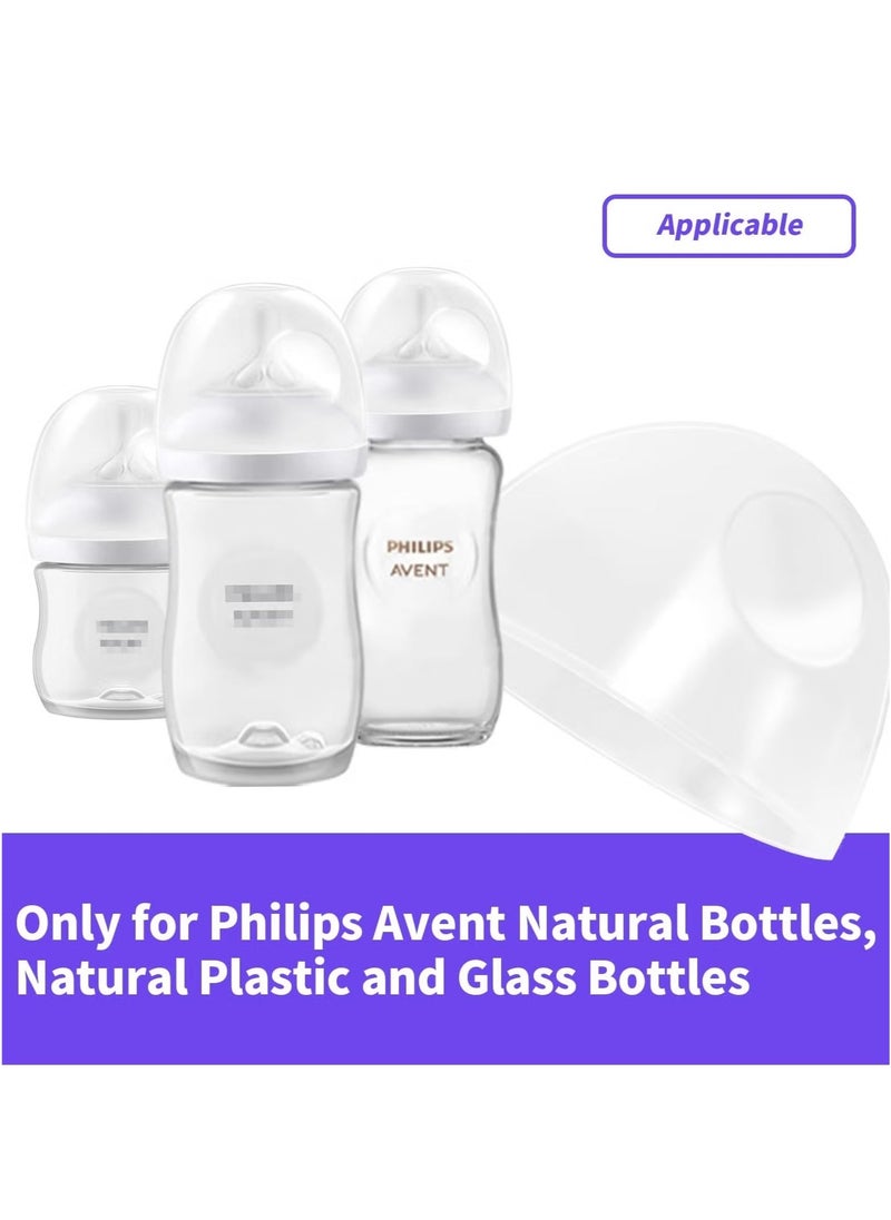 ZVEV 6 Count Baby Bottle Lids Compatible with Philips Avent Baby Bottles, Soft & Safe Bottle Caps for Avent Glass & Natural Bottles - Image 5