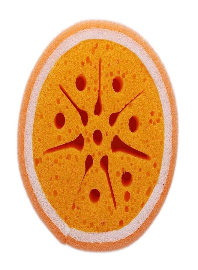 Go Hooked Orange Fruit Shape Sponge for Bath