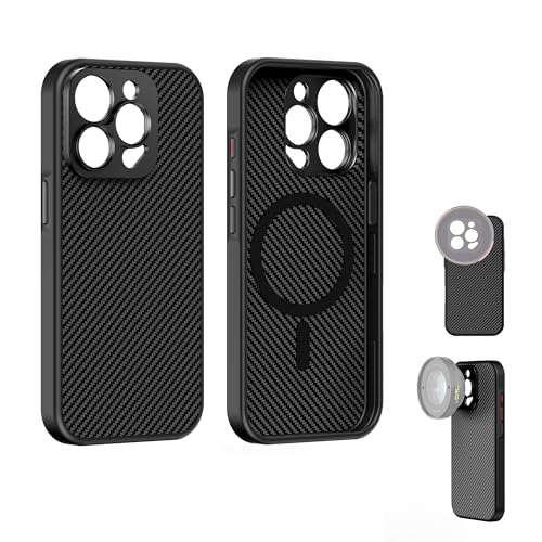 FREEWELL Pro Filmmaker Case for iPhone 15 Pro Max Magnetic Filter 17mm Lens Mount Black - Image 1