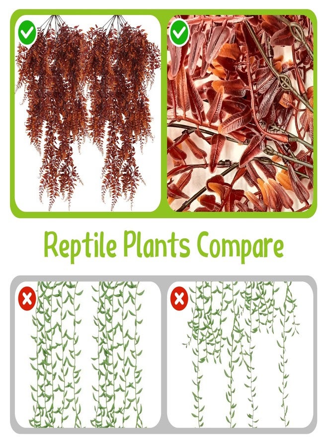 هامليدي نباتات هاميليدي المعلقة للزواحف (قطعتان) - لون أحمر - Image 4