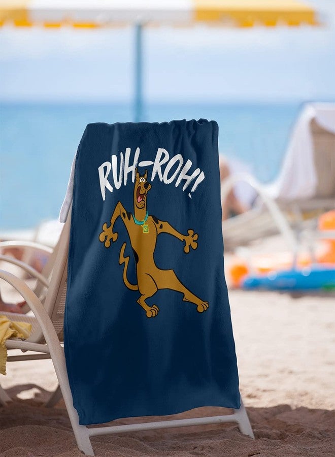 LOGOVISION Scooby-Doo Ruh Roh Officially Licensed Beach Towel 30" X 60" - Image 2