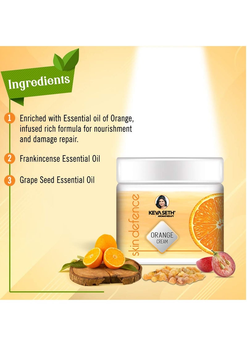 Keya Seth Keya Seth Aromatherapy Skin Defence Orange Cream Light Moisturizing 50G  - Image 3