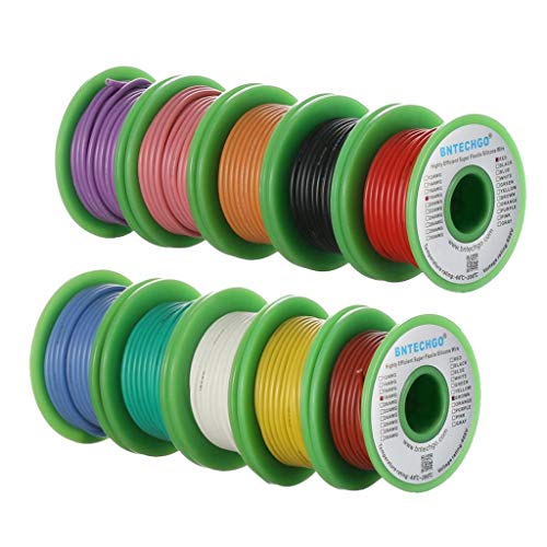 BNTECHGO 18 Gauge Silicone Wire Kit 10 Color Each 25 ft Flexible 18 AWG Stranded Tinned Copper Wire - Image 2