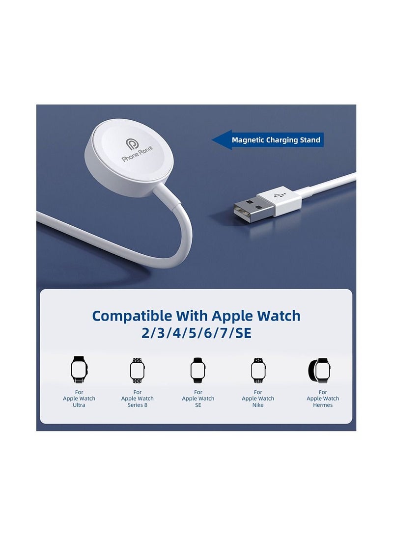 Phone Planet Watch Magnetic Fast Charger to USBC Cable (1.2 m) white  - Image 5