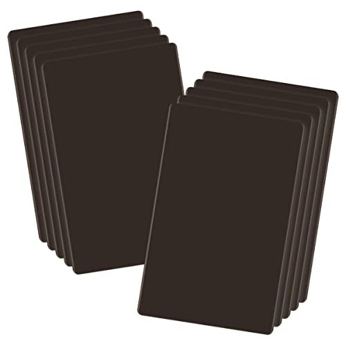 LIDER Blank Wall Plate Temperature and Impact Resistant Screwless Design Modern Upgrade Midsize 1Gang 488 x 311 UL Listed Thermoplastic Matte Brown 10Pack - Image 1