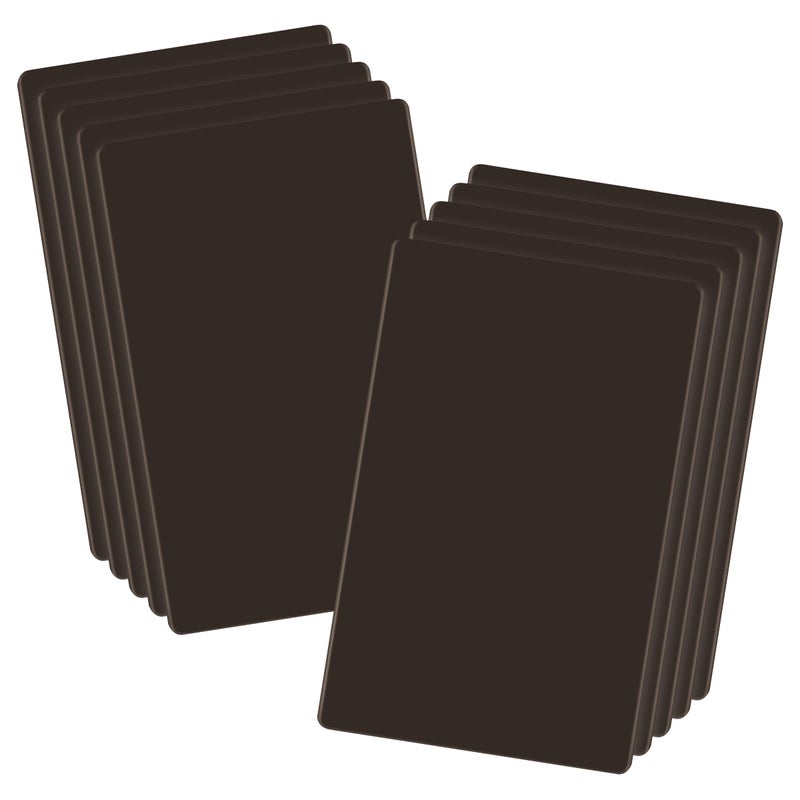 LIDER Blank Wall Plate Temperature and Impact Resistant Screwless Design Modern Upgrade Midsize 1Gang 488 x 311 UL Listed Thermoplastic Matte Brown 10Pack - Image 2