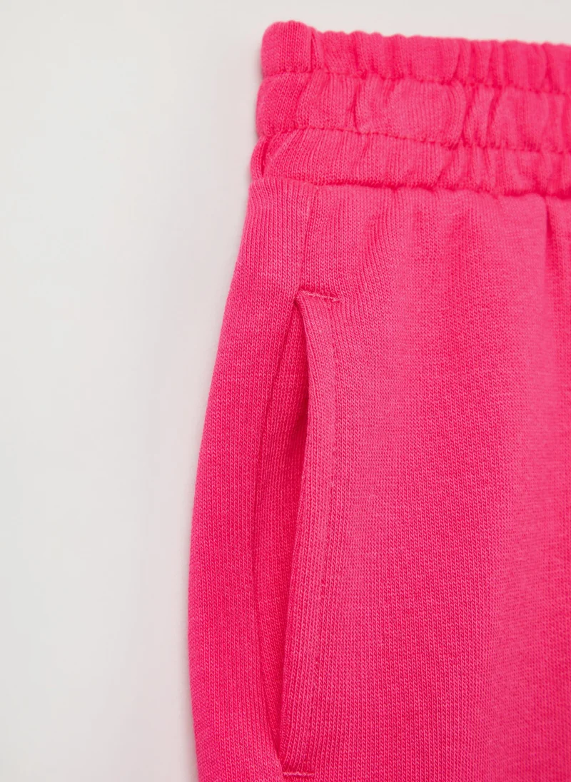 Ovs OVS Plush Joggers With Embossed Seams