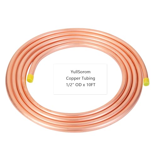 YullSorom Copper Tubing 12ODx045IDx10Ft 999 C12200 Pure ACR Copper TubeRefrigeration Seamless Round T2 Pure copper tubes for Refrigerator HVAC System Industry DIY - Image 3