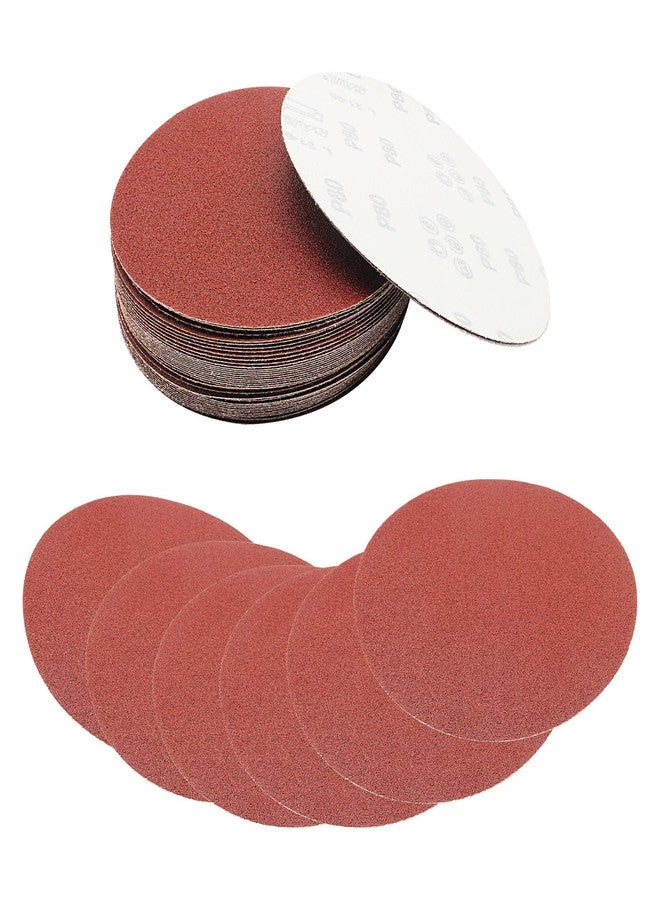 BokWin 40PCS 7-Inch 80 Grit Hook and Loop Sanding Discs Sandpaper, Aluminum Oxide Sanding Disc for Drill Grinder Rotary Tools No Hole, Self Stick - Image 5